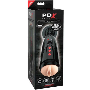 Stroker Sensuale con Vibrazione e Voce, Fanta Flesh Realistico